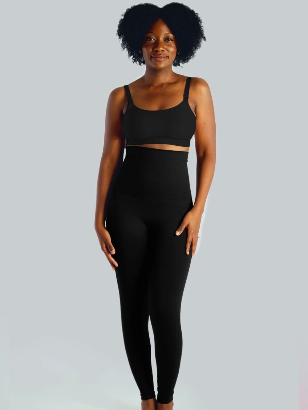 Belly Bandit Mother Tucker Postpartum Compression Leggings Black Large